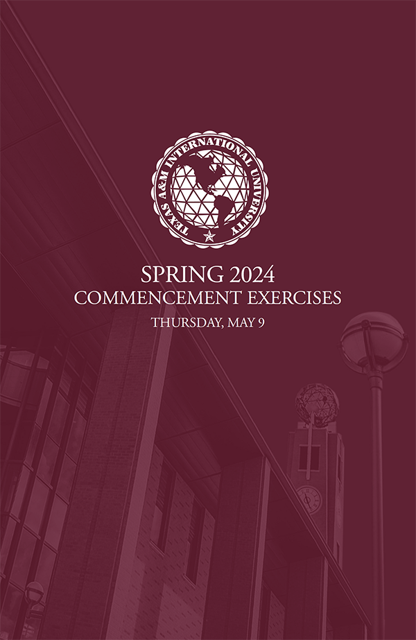 Spring 2024 Commencement Exercises Program cover