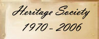 Heritage Society 1970-2006