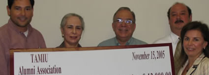 Alumni Association Presents TAMIU with $12,000. gift - proceeds from AutMus Fest