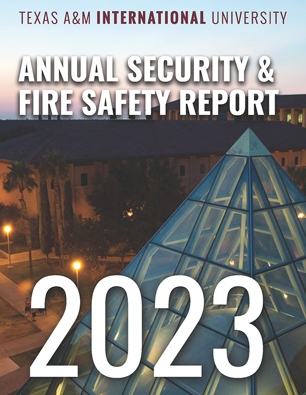 Annual Security and Fire Safety 2023 Report cover