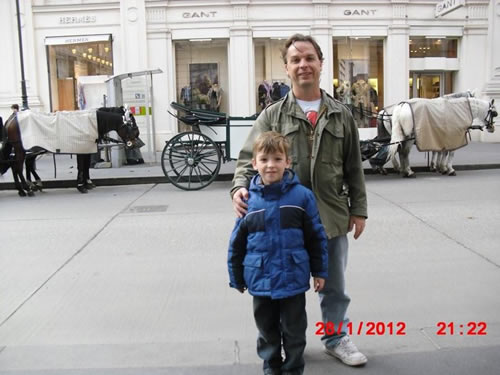 Dr. Ferguson and his son Roman in Vienna
