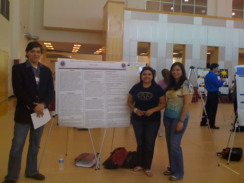 Thesis track students presenting research