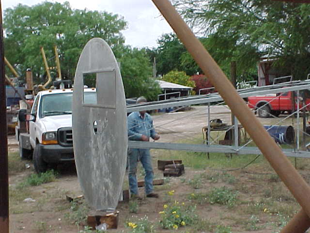 Working on the tower