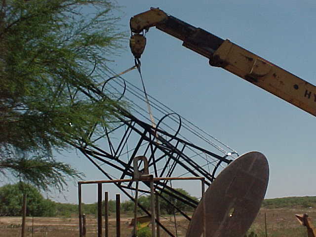 Working on the tower