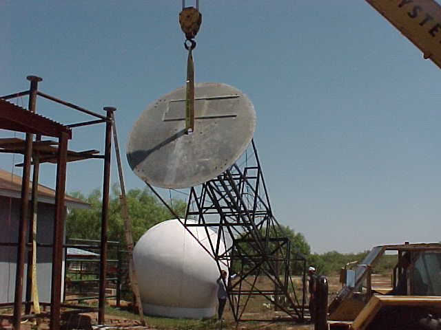 Working on the tower