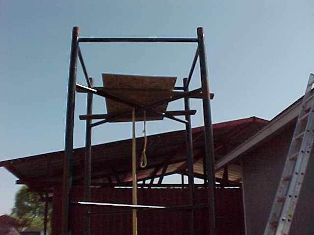 Working on the tower