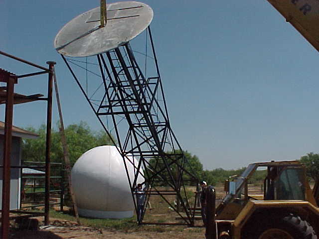 Working on the tower