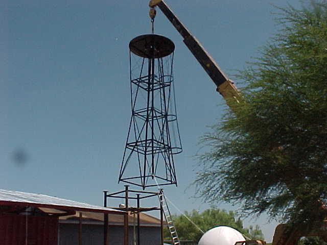 Working on the tower