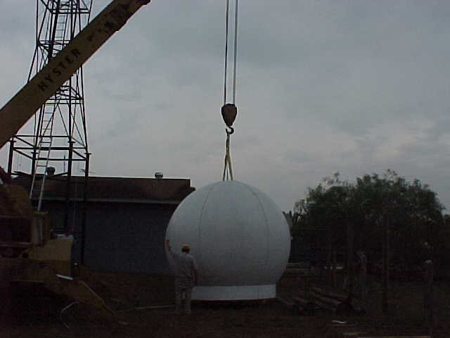 Working on the tower