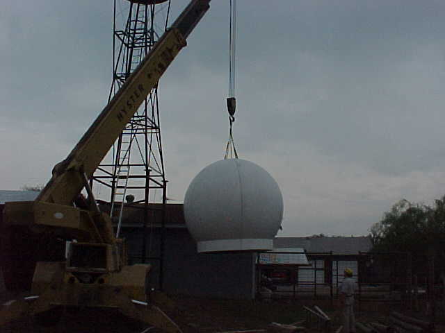 Working on the tower