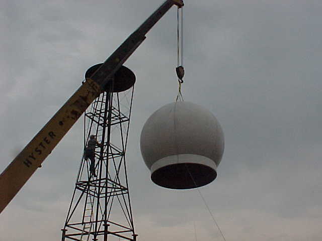 Working on the tower