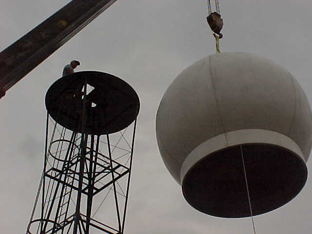 Working on the tower
