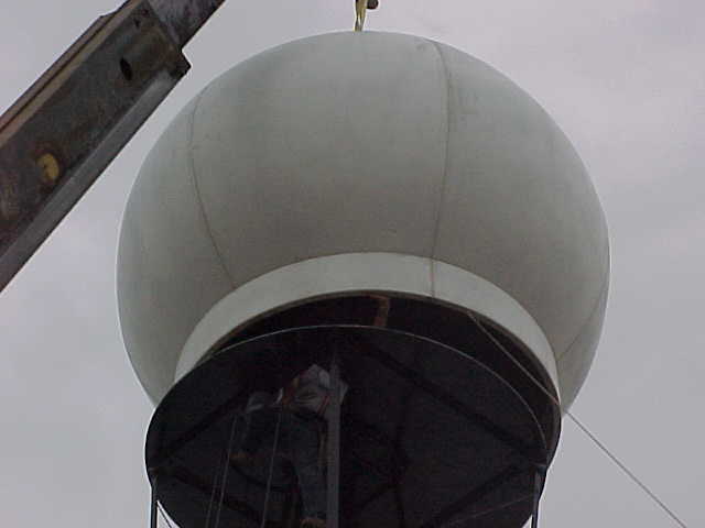Working on the tower