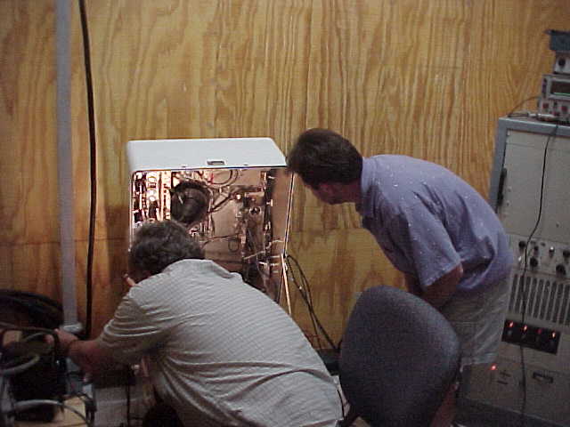 Working on the tower
