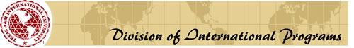 Webpage Banner of the Division of International Programs