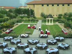 Student center outside reception.