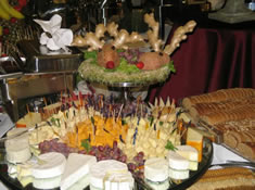 Cheese display.