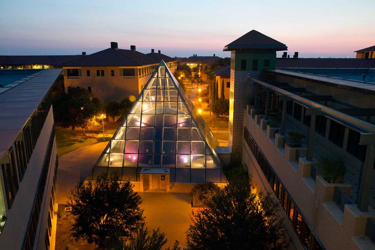 Lamar Bruni Vergara Planetarium at Night