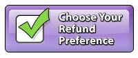 Refund Preference Box with a check mark