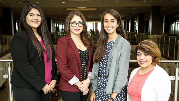 The four scholarship recipients