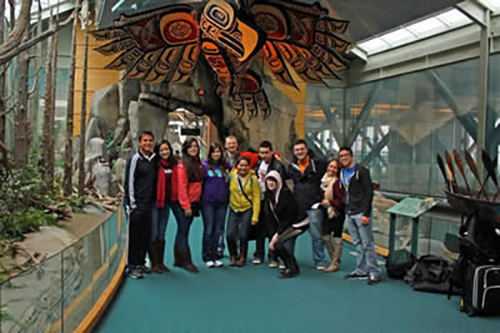 Pictured from left to right are: Jonathan Gutiérrez, Esther Cavazos, Triana González, Amanda Garza, George Thomas Pugh, Yuliana Alcaráz, Alvaro Aguirre, Leslie Cortez, Aaron Gangi, María Fernanda Andrade, and Alejandro Barrera.