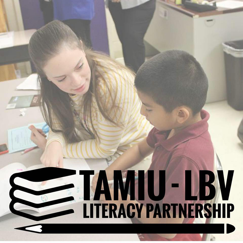 TAMIU-LBV Literacy Partnership Logo