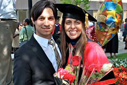 Karina Moreno Saldivar and her husband