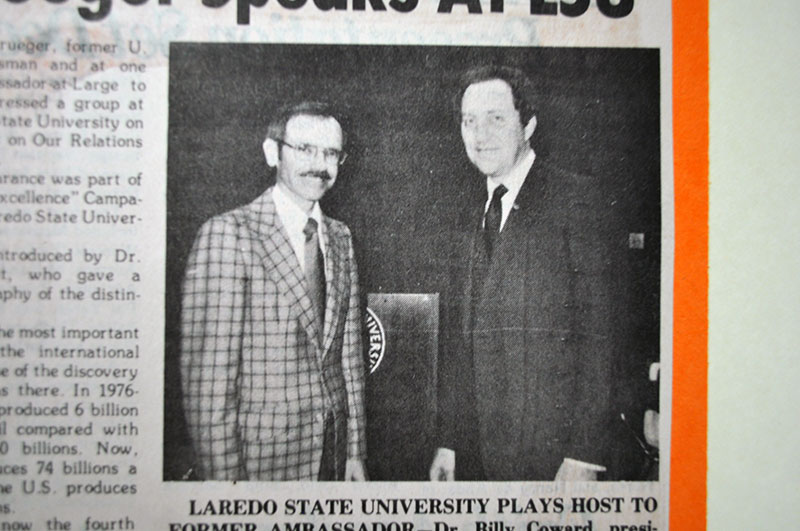 Left to Right: Dr. Cowart and Robert Krueger.