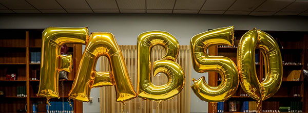 FAB 50 gold baloon.