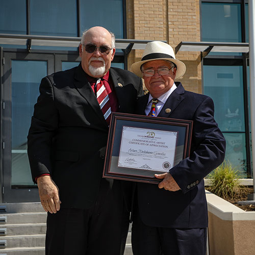 Dr. Arenaz and Arturo Nochebuena González