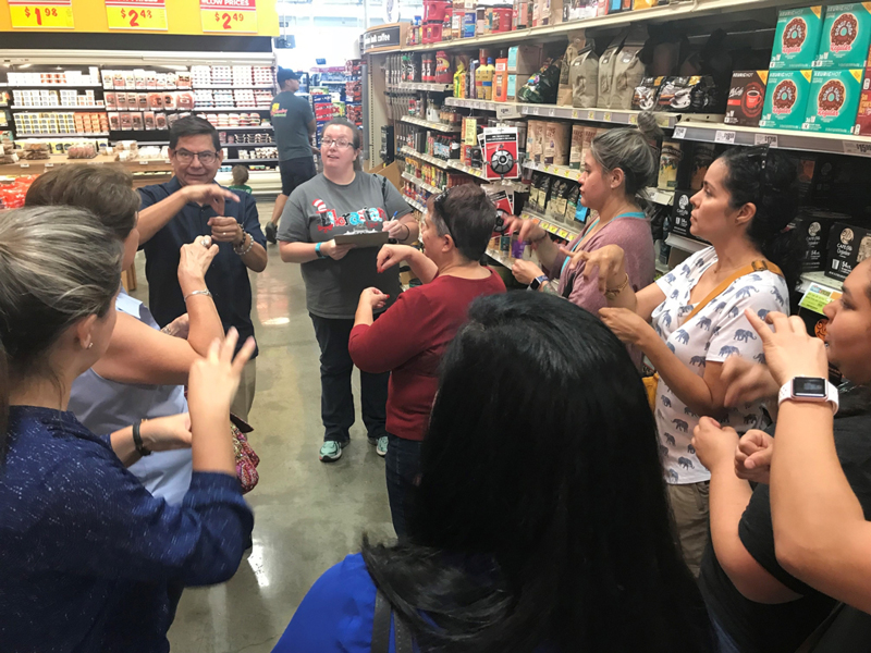 American Sign Language course at H-E-B Grocery Store on Del Mar, taught by Francisco Ramirez