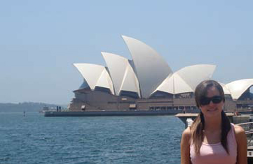 Photo of TAMIU student aboard the Scholar Ship.