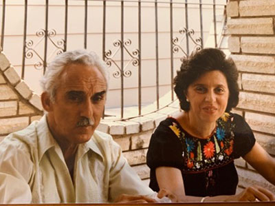 Political Science Professor Rafael Lecuona and Diana Lecuona