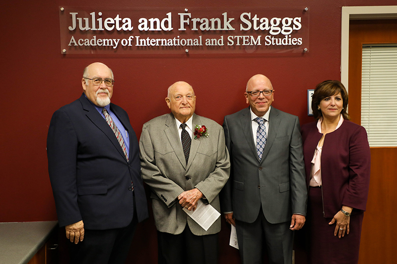 Staggs Academy of International and STEM Studies name unveiling ceremony