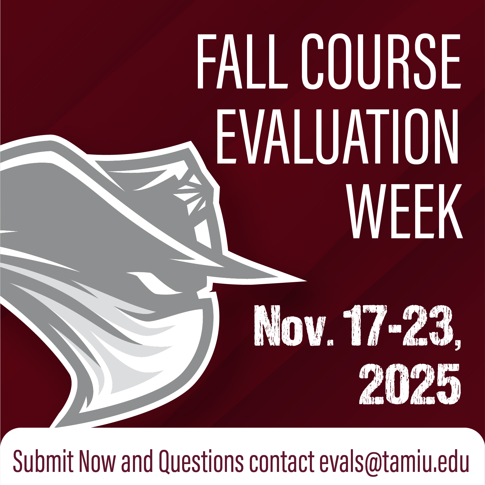 Fall Course Evaluation Week - Nov. 17-23, 2025