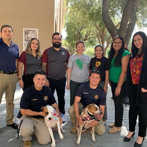 Employees with Dog