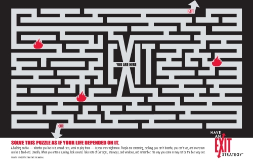 Maze.exit strategy