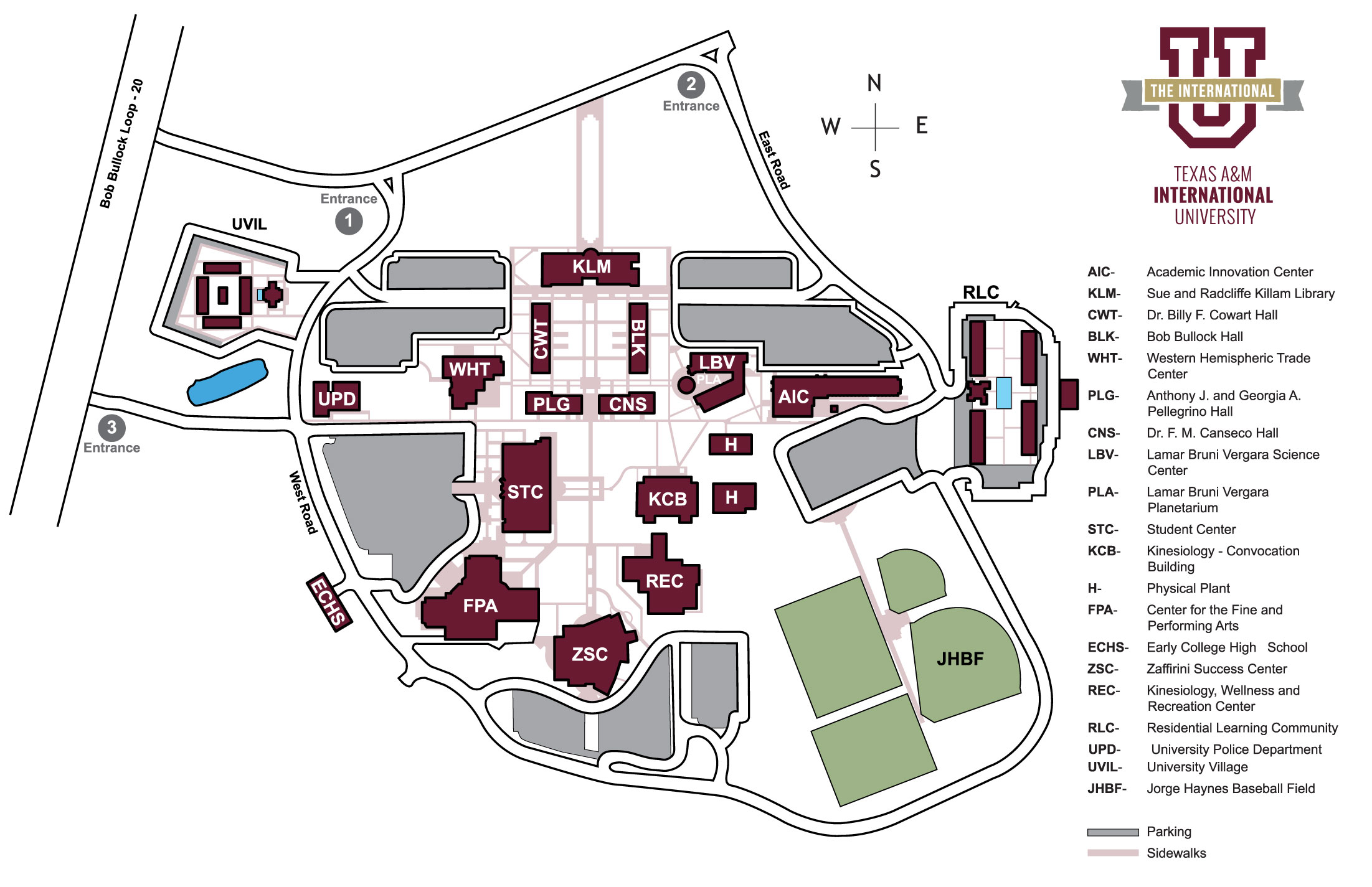 New College Campus Map