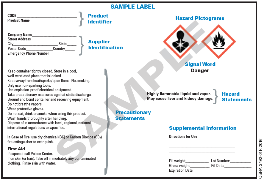 OSHA Quick Card - Labeling