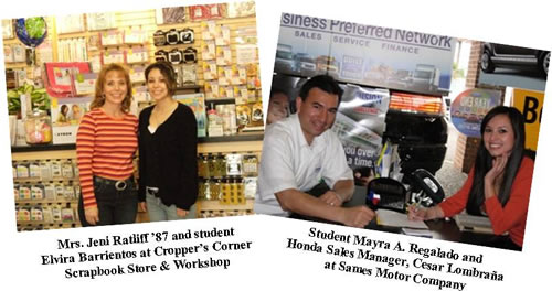 TAMIU Alumni with Students