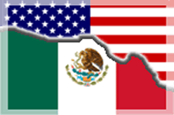 US Mexico flags BLM