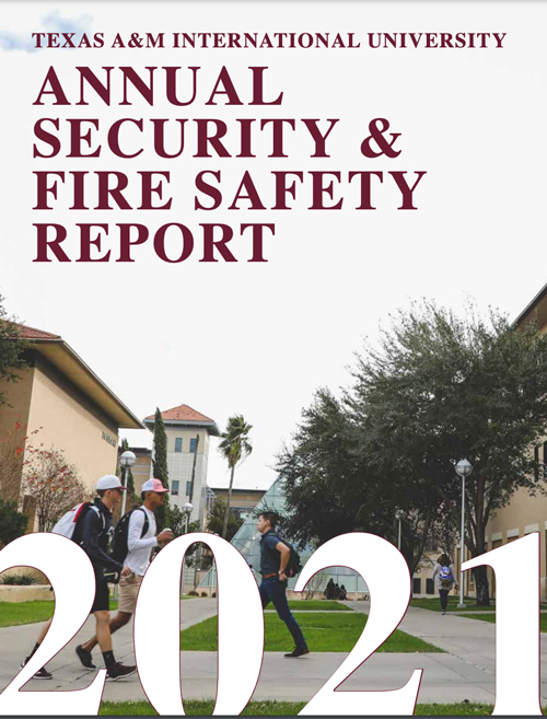 Annual Security and Fire Safety 2020 Report cover