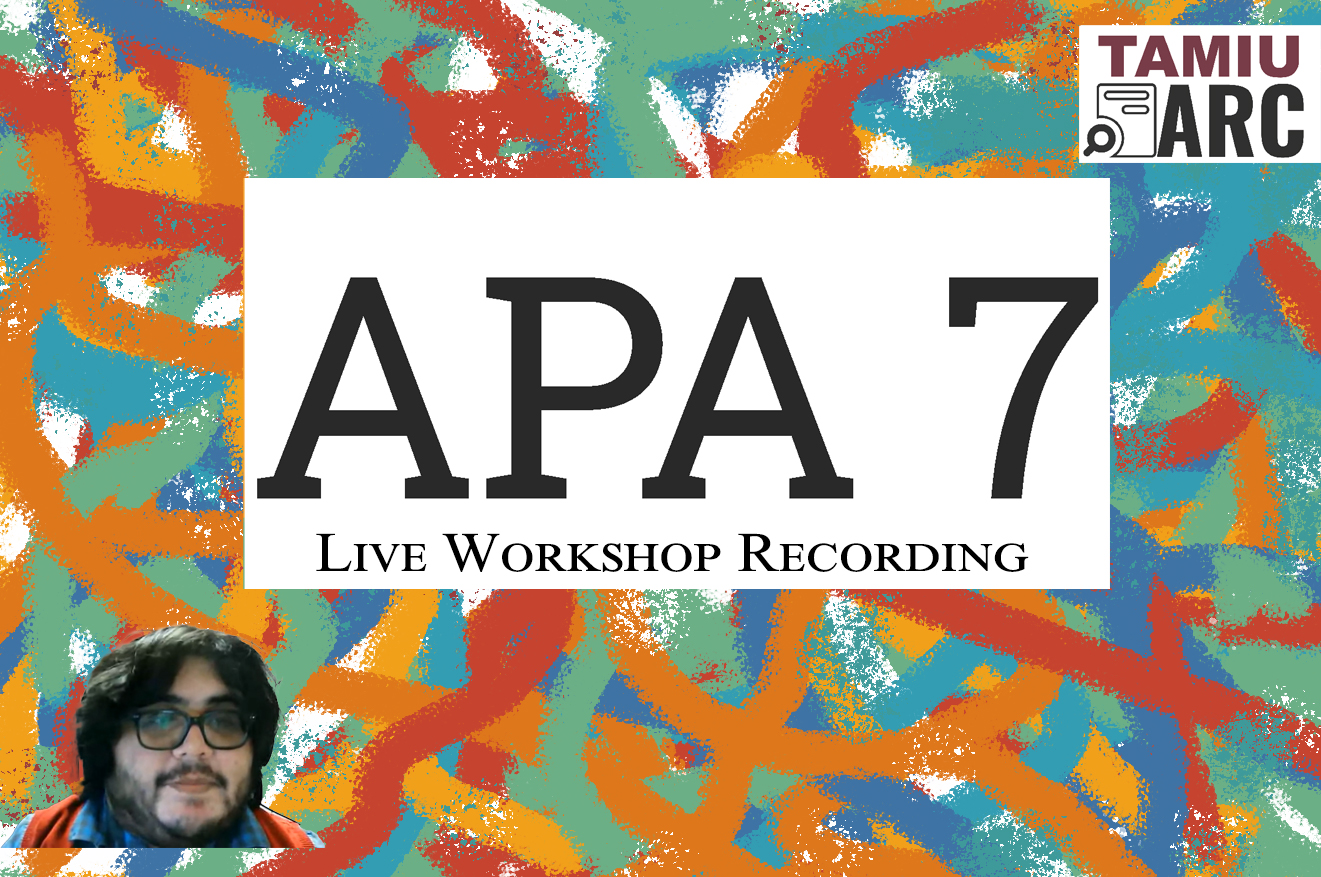 APA 7 Workshop Thumbnail