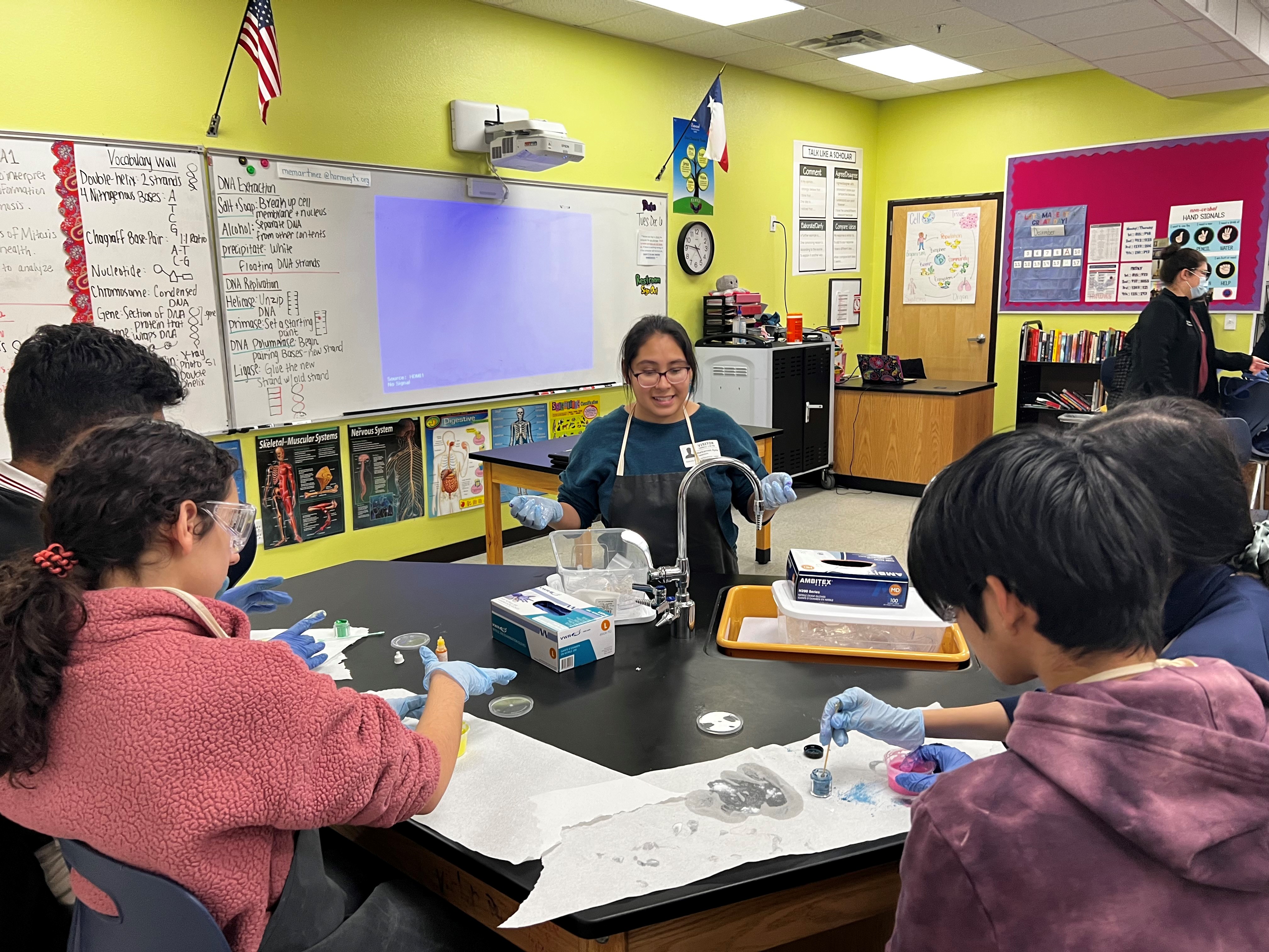 students making slime