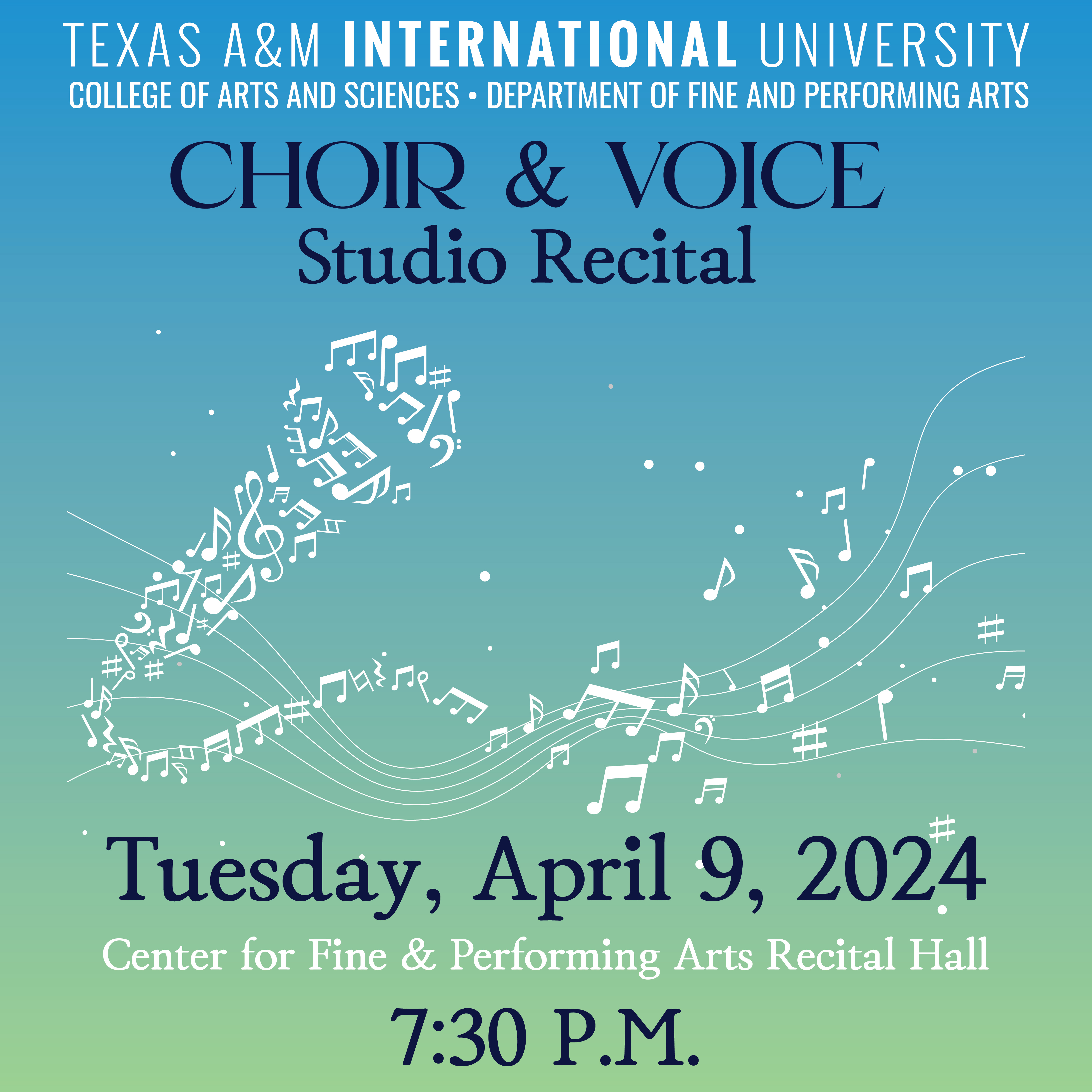 April 2024 Choir and Voice Studio Recital