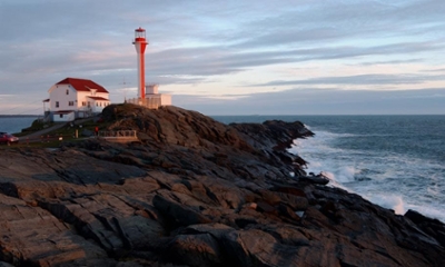 A lighthouse near Yarmouth, Nova Scotia