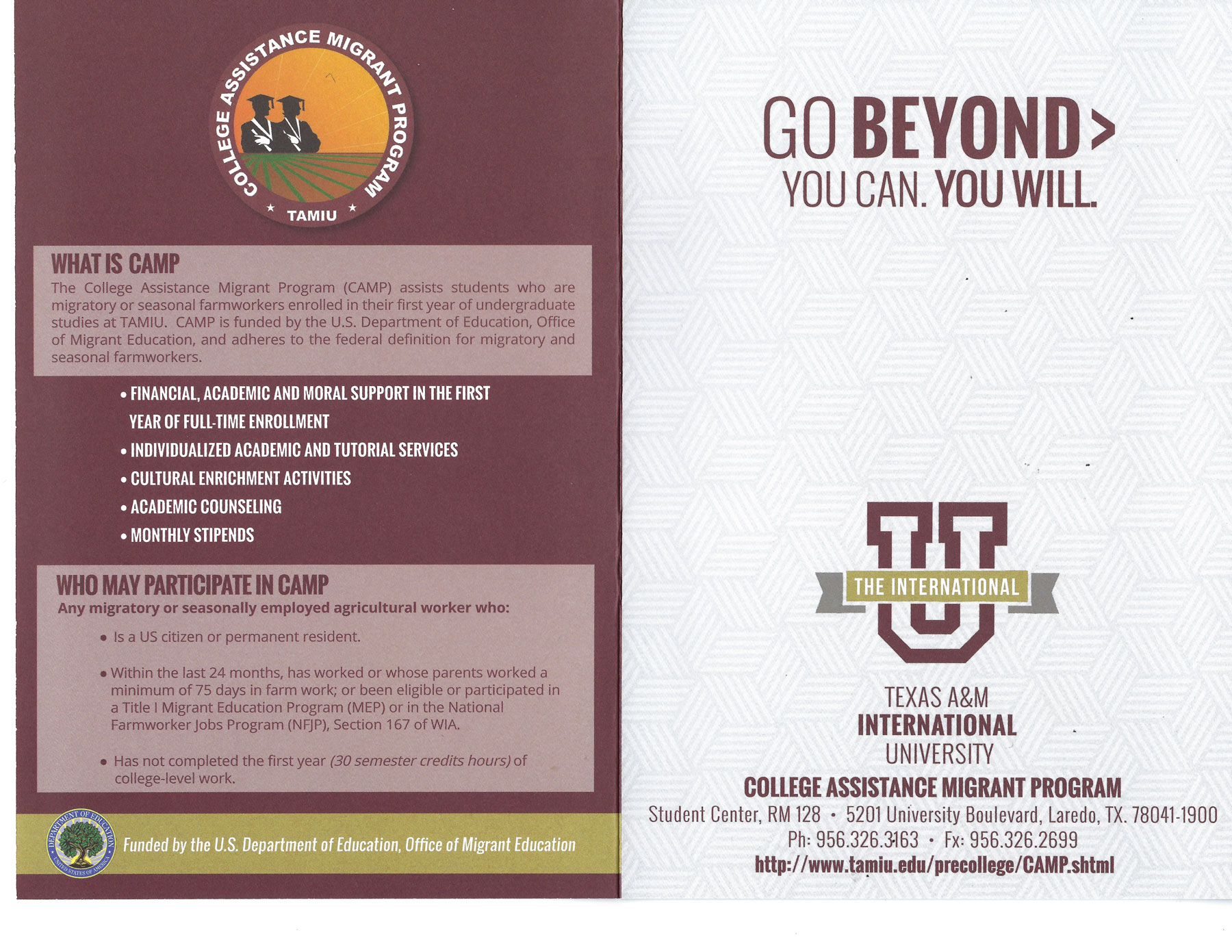 CAMP Information Pamphlet 03