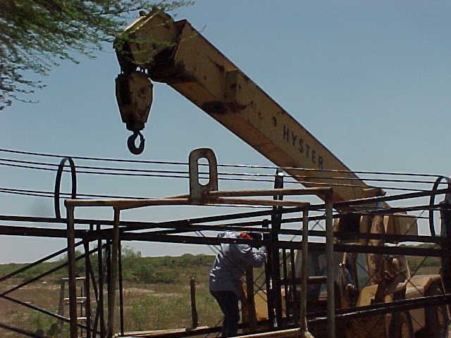 Working on the tower