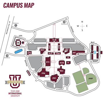 Tamu Campus Map Printable