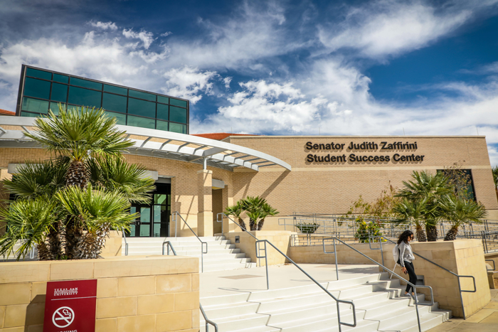 Entrance of the Zaffirini Success Center